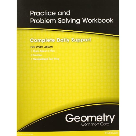 Pre-Owned High School Math Common-Core Geometry Practice/Problem Solving Workbook Grade 9/10 (Paperback) 0133185966 9780133185966
