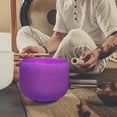 thumbnail image 6 of TOPFUND Violet A# Note Pineal Chakra 10 inch Crystal Singing Bowl with Heavy duty carrying case and Suede Stick, 6 of 6