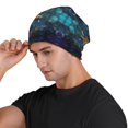 thumbnail image 4 of Beanie for Men and Women, Neon Seahorse Underwater Realm Cozy Winter Hat Beanies Hats Skull Cap, Soft Cool Knit Hats for Women Men Men's Skullies & Beanies, 4 of 5