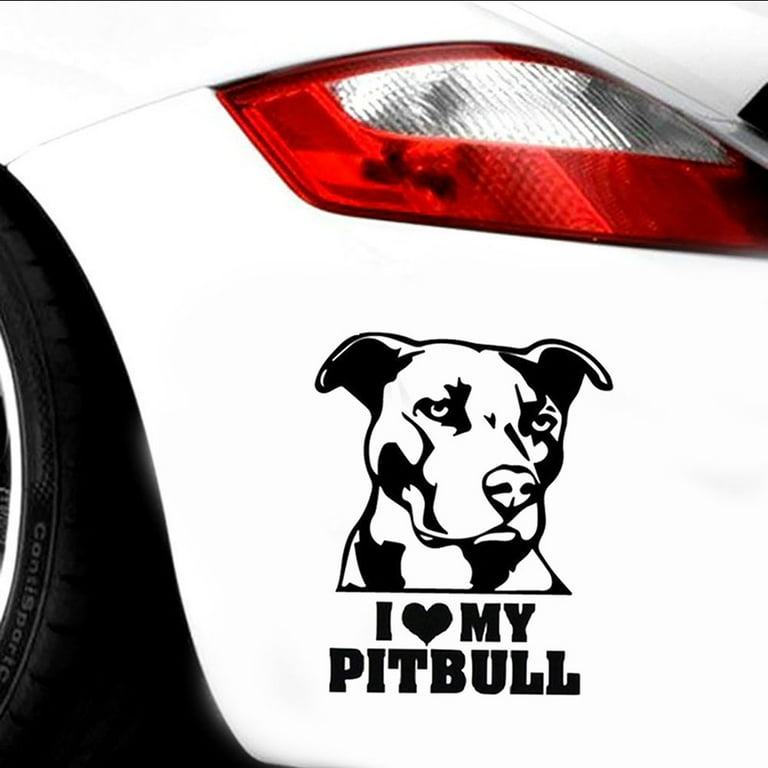 Pitbull decal on sale car stickers