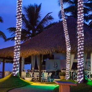30M Solar LED Rope Lights, 99FT 600 LEDs Waterproof Tube String Lights with Remote