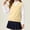 Yellow, variant on Unisex Boys Girls Preppy Knit Sweater Vest Sleeveless V-Neck Solid Color Tops Kids Trendy Soft Casual Comfy Outfits Army Green 9-10 Years