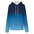 thumbnail image 5 of IROINNID Sales Hoodie for Women Fall And Winter Long Sleeve Gradient Hooded Tops Casual Versatile Loose Fit Daily Pullover with Pocket,Blue, 5 of 5