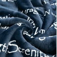 thumbnail image 4 of Compassion Blanket - Strength Courage Super Soft Warm Hugs, Get Well Gift Blanket Healing Thoughts Positive Energy Love & Hope & Fluffy Comfort (50 x 65 Navy Blue), 4 of 4