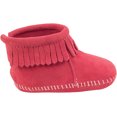 thumbnail image 3 of Minnetonka Back Flap Bootie (Infant/Toddler), Hot Pink 6 Toddler, 3 of 5