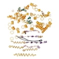 thumbnail image 1 of Perles de Dreadlocks de Cheveux, Creux de Cheveux Dreadlock Bijoux Bagues Strass Différentes Formes Exquises Modèles 80pcs Haute Ductilité pour les Parties, 1 of 8