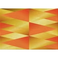 thumbnail image 1 of Ahgly Company Machine Washable Indoor Rectangle Transitional Orange Red Orange Area Rugs, 2' x 5', 1 of 7