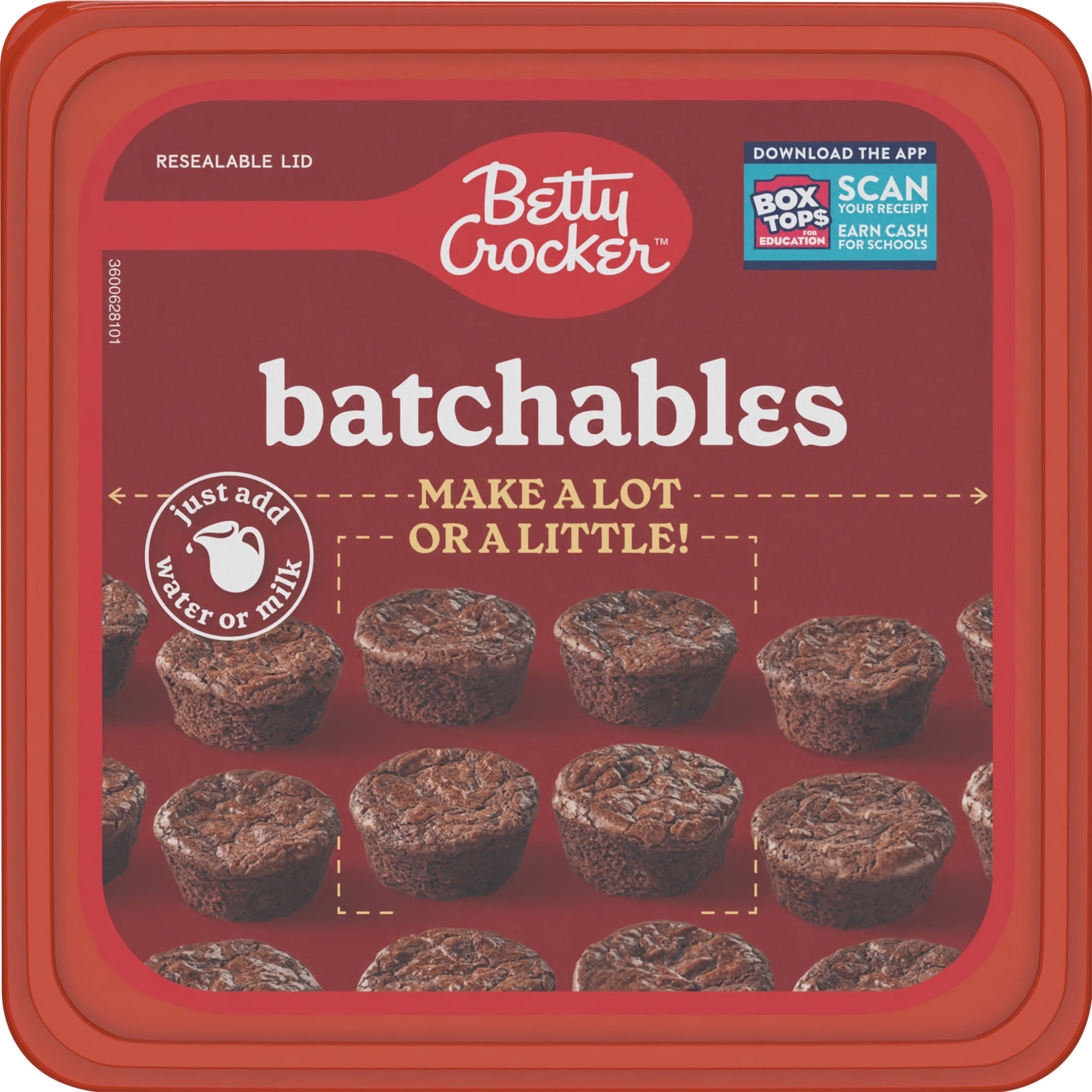 (4 pack) Betty Crocker Batchables Fudge Brownie Mix, Mix and Bake 4 to 12 per batch, 29.5 oz.