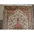 thumbnail image 2 of Ahmedani Linen Amazed Medallion Flowers Kasha Home Decor Hand knotted Living Room & Bedroom Area Rug Wool Silk Carpet (5 x 3)', 2 of 8