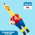 thumbnail image 2 of Football Squeaky Chicken Squishy Fidget Toys for Adults Red and Blue Tactile Sensory Gadget Office Desk Accessory Auditory Feedback Ornament 1 Pack, 2 of 8