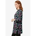 thumbnail image 3 of Woman Within Plus Size Perfect Printed Three-Quarter-Sleeve Scoopneck Tunic, 3 of 3