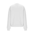 thumbnail image 5 of CQONEPT Sweatshirts for Womens Scoop Neck Casual Pullover Tops Fall Fashion Clothes Loose Long Outdoor Shirts White L, 5 of 6