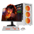thumbnail image 1 of Computadora Gamer Completa IA Xtreme PC Gaming NVIDIA GeForce RTX 3050 AMD Ryzen 5 5500 16GB SSD 1TB Monitor 23.8 144Hz WIFI White Rendimiento Inteligente con IA, 1 of 6