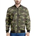 thumbnail image 3 of Chaqueta con estampado 3D de camuflaje de mosaico para hombre, sudadera deportiva con gráfico de camuflaje, camisetas para niños, abrigos de bombardero con cremallera de calle de manga larga, 3 of 5