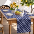 thumbnail image 6 of Placemats Set of 6, Navy Blue Morocco Pattern Place Mats Geometric Tablemats Washable Placemat Table Decoration for Kitchen Table Dinner Party Home Decor Indoor Outdoor 13x19 Inch, 6 of 9