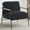 Black, variant on Othniel Green Accent Chair Armchair Chenille Mid Century Modern Accent Chair Metal Leg Comfy Cushion for Living Room