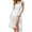 White, variant on Douhoow Women Sleeveless Boho Sundress Deep V-neck Ruffles Lace Dress Holiday Beach White Dress