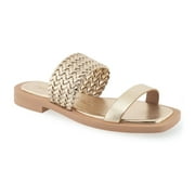 Aerosoles St. Lukes Women's Slide Sandals Color: Soft Gold Pu Size: 6.5