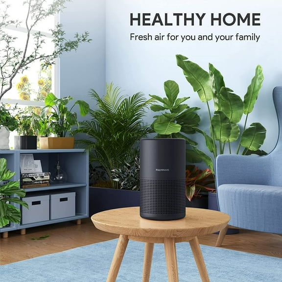 H13 True HEPA Air Purifier for Bedroom, Quiet Portable Air Cleaner with Night Light and 5 Timers - Black 2 Pack