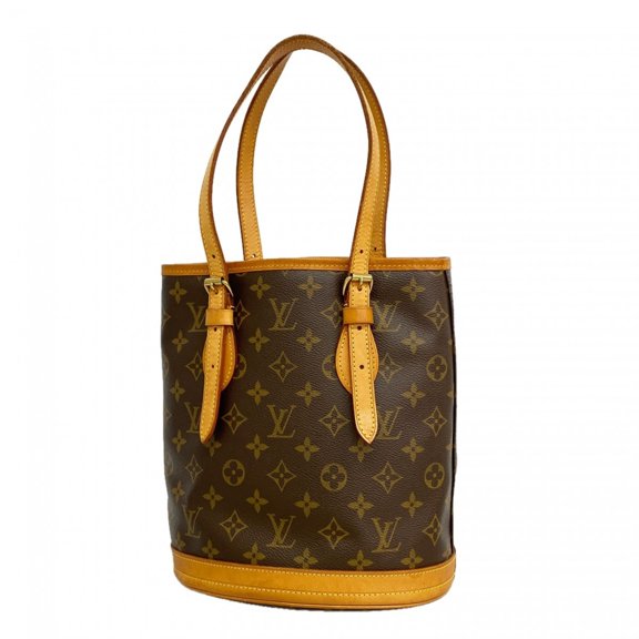 Pre-Owned Louis Vuitton Monogram Bucket PM Tote Bag M42238 Brown (Women's)