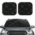 thumbnail image 2 of Disketp 2 Piece Dinosaur Pattern Windshield Sunshades,Folding Windshield Sun Shade For Car Suv Trucks Sedan,Blocks Uv Rays Sun Visor Protector-Small, 2 of 7