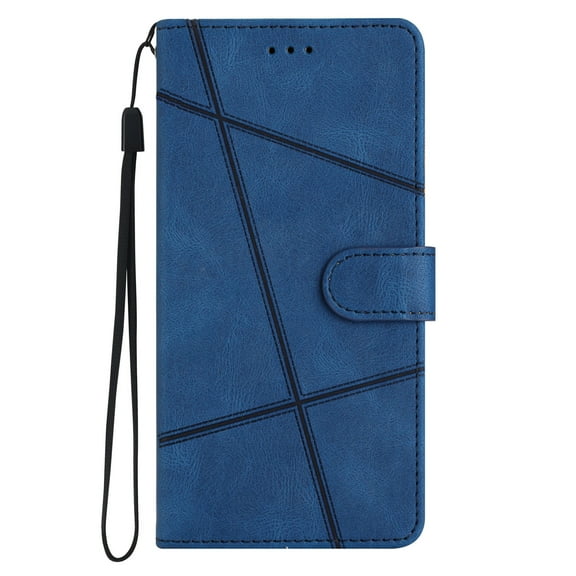 Tarise Galaxy S23 Plus Flip Wallet Phone Case, PU Leather Kickstand Wrist Strap Card Holders Shockproof TPU Inner Shell Slim Magnetic Solid Color Case Cover for Samsung Galaxy S23 Plus 5G 6.6", Blue