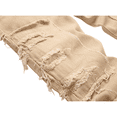 thumbnail image 5 of Boy's Skinny Fit Comfy Jeans Ripped Destroyed Distressed Stylish Slim Washed Denim Jeans Pants Khaki 16, 5 of 7