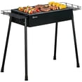 thumbnail image 1 of Outsunny Barbecue au Charbon Portable avec Paniers d'Assaisonnement et Crochets pour l'Extérieur, 1 of 10