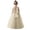 Light Yellow, variant on O-Neck Flower Girl Dress - Satin Tulle First Communion Dresses Wedding Party Gown Pearls with Back Bowknot