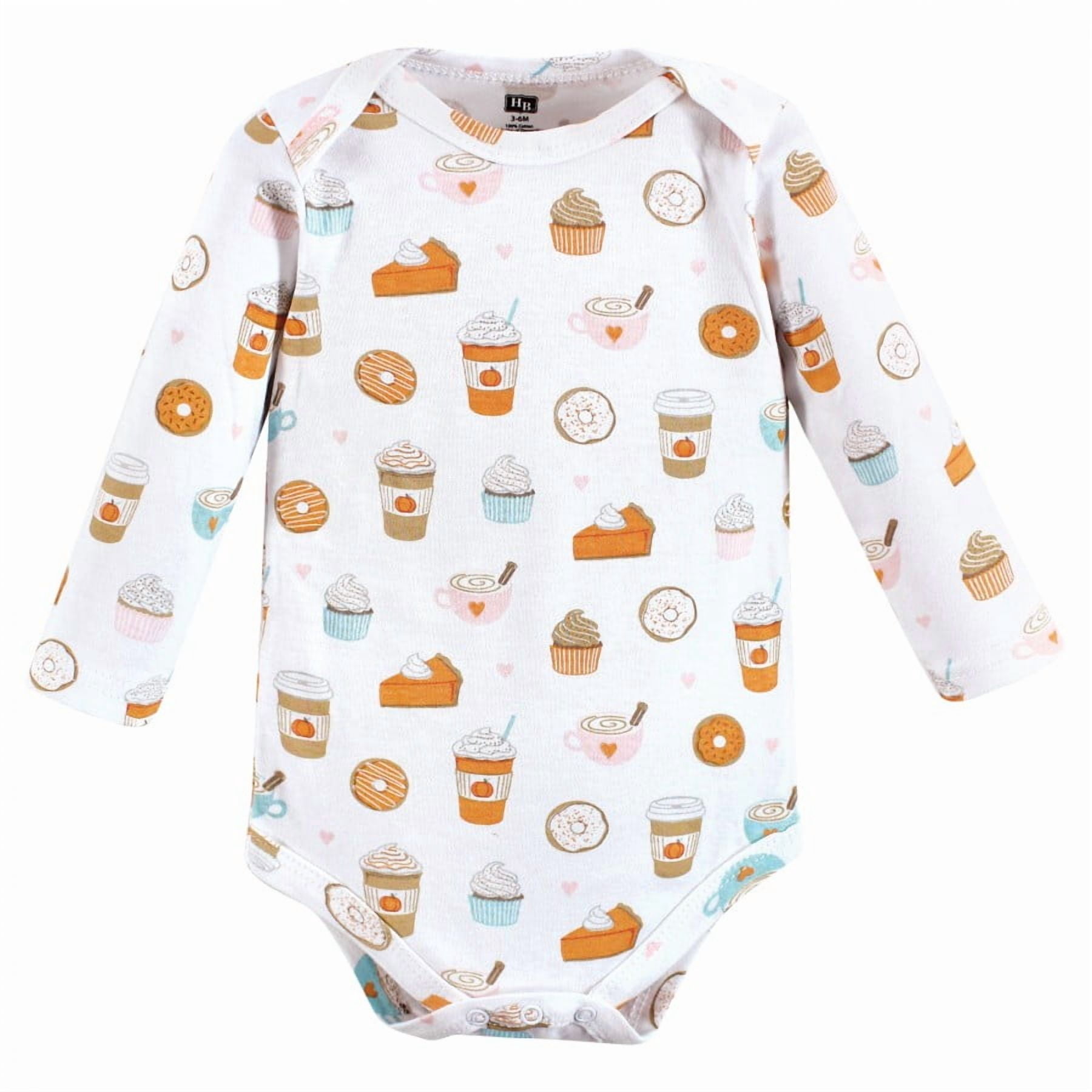 Hudson Baby Cotton Long-Sleeve Bodysuits, 5-Pack, Newborn- 24 Months
