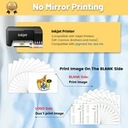TransOurDream Transfer Paper for Dark Fabrics, Inkjet Printable, 8.5x11, 15 Iron on Heat Transfers Vinyl for T-Shirts