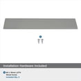 thumbnail image 3 of Amerock Edge Pulls 5-1/16 inch (128mm) Center-to-Center Satin Nickel Cabinet Edge Pull, 10 Pack, 3 of 4