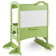 thumbnail image 1 of Costway Kids Height Adjustable Kitchen Step Stool Toddlers w/ Chalkboard, 1 of 10