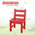 thumbnail image 2 of Gymax 2 Pcs Chaises pour Enfants Intérieur Extérieur Robuste Tout Temps Chaise d'Apprentissage Rouge, 2 of 8