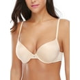 thumbnail image 2 of Deyllo Women's Push Up Bra T shirt Bra Lightly Padded Plunge Underwire Support Bras, Nude 36B, 2 of 4