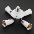 thumbnail image 3 of E27 2/3/4/5 in 1 LED Light Bulbs Converter Socket Adapter Standard Lamp Holder Base Converter for Home Commercial Lighting, 3 of 5