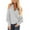 Gray, variant on AOOCHASLIY Christmas Tops Women's Fashion V-neck Suspenders Off-the-shoulder Long Sleeve Tops Blouse