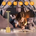 thumbnail image 4 of Cordless Table Lamp,Portable LED Desk Lamp with 5000mAh Battery for Bedside Use, Cream Stepless Dimming, Ideal for Restaurants, Bars, Camping, and Outdoor Lighting - 1 Pack, 4 of 7