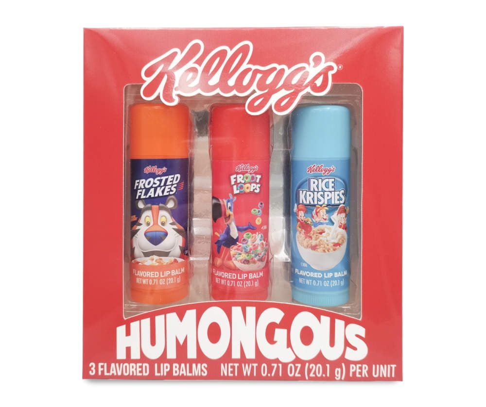 Frosted Flakes, Froot Loops & Rice Krispies Flavored Lip Balm, Gift 3
