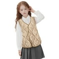 thumbnail image 3 of Vest for Boys Vest Coffee Windproof Down Jacket Sleeveless Windproof Down Jacket Kids Waterproof Jacket Winter Clothes for Girls 5-6 Years, 3 of 8