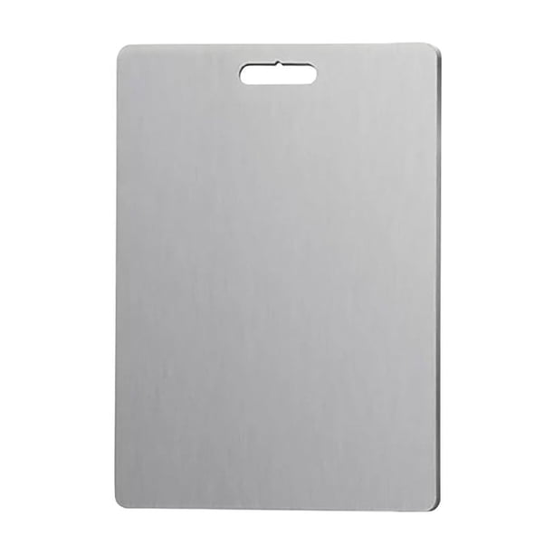Buy 2 get 10% off Stainless Steel Cutting Board Stainless Steel Kitchen Cutting Board Cutting Edge Hygienic Durability Food Grade, Home Use, Non-slip