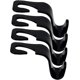 thumbnail image 2 of Dinheiro Gancho para Reposo del Asiento del Automóvil Paquete de 4 Perchas Organizador de Almacenamiento Universal para Bolso Bolso Abrigo Ajuste Universal para Vehículo Automóvil Tipo S Negro, 2 of 8