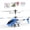 Blue, variant on Yoneston Remote Control Helicopter, SYMA S107H Mini RC Helicopter with Altitude Hold, One Key Take Off/Landing and Gyro for Adults Kids Gift, Green