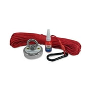575 LBS Pulling Force Round Neodymium Magnet Fishing Bundle - includes 100 ft 550 paracord with carabiner and threadlocker