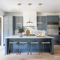 thumbnail image 2 of Savonnerie Modern Glam 1-Light Metal Gold LED Pendant Light Kitchen Island Lights for Dining Room - 10" D x 8" H, 2 of 5