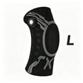 thumbnail image 1 of JWCJ Left Leg Black Knee Brace with Precision Dial System, Adjustable Knob Support for Running and Basketball, Unisex Performance Knee Stabilizer, L, 1 of 9