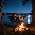 thumbnail image 5 of Camping Hammocks, Double & Single Hammock with Tree Straps,Portable Lightweight Parachute Nylon Camping Gear for Outside Hiking Beach Backpack Survival Travel, 5 of 13