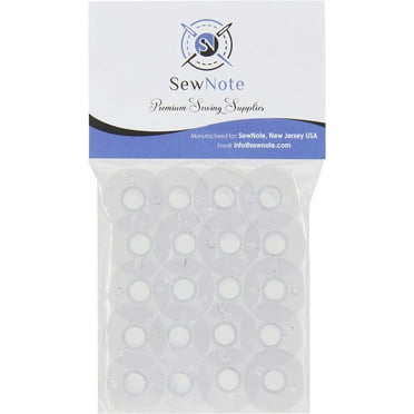 SewNote Clear Sewing Bobbins Sewing Accessories and Supplies for Brother Sewing Machines, 20 Pack