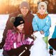 thumbnail image 4 of Conjunto de gorro y bufanda para niños de invierno cálido, negro, tejido térmico, bufanda gruesa y esponjosa de ganchillo, gorro con pompón doble con pelo sintético para niñas, niños y niños pequeños, 4 of 5
