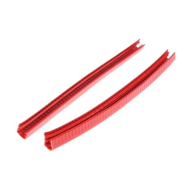 2 Piezas de Goma Longboard Monopatín Cubierta de Protección Guardia rojo shamjiam Tira de goma del monopatín